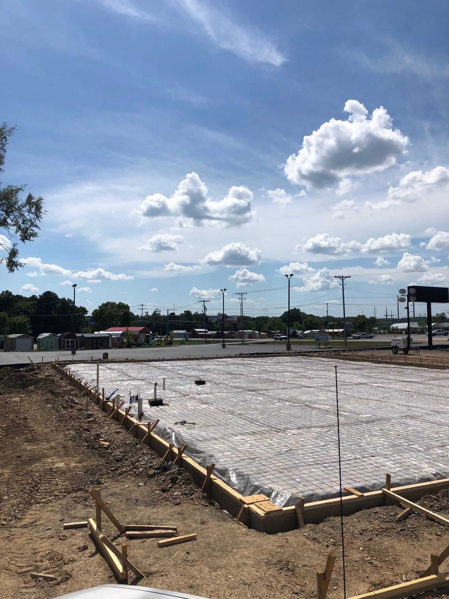 Concrete foundation construction