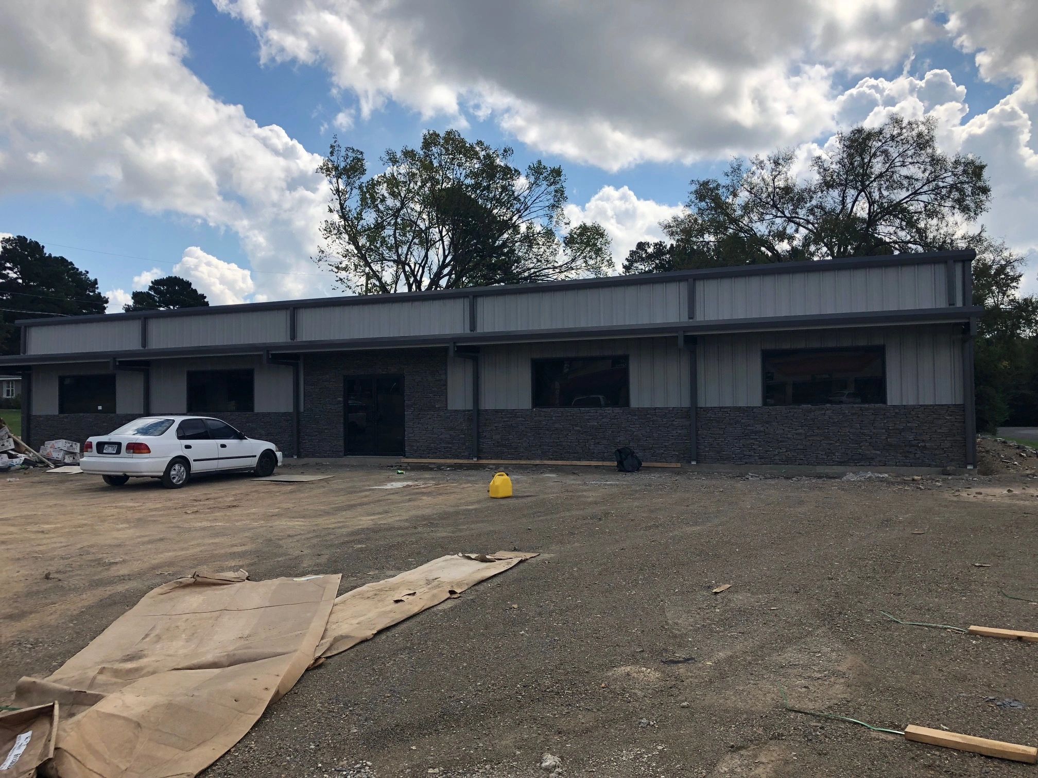 Modern industrial building construction